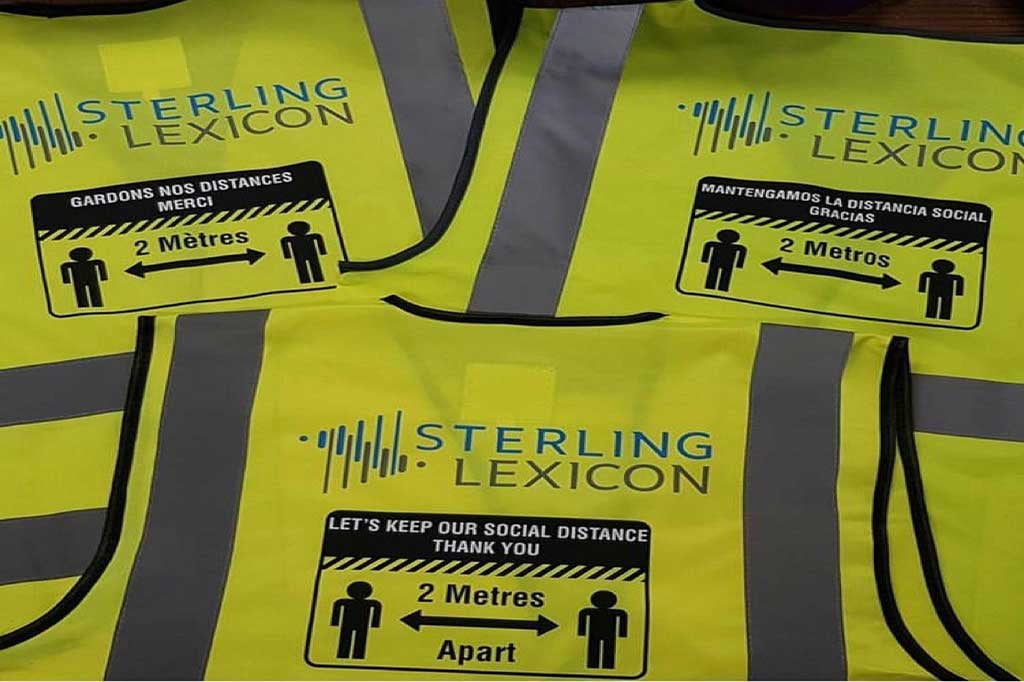 Sterling Lexicon hi-vis vests for social distancing