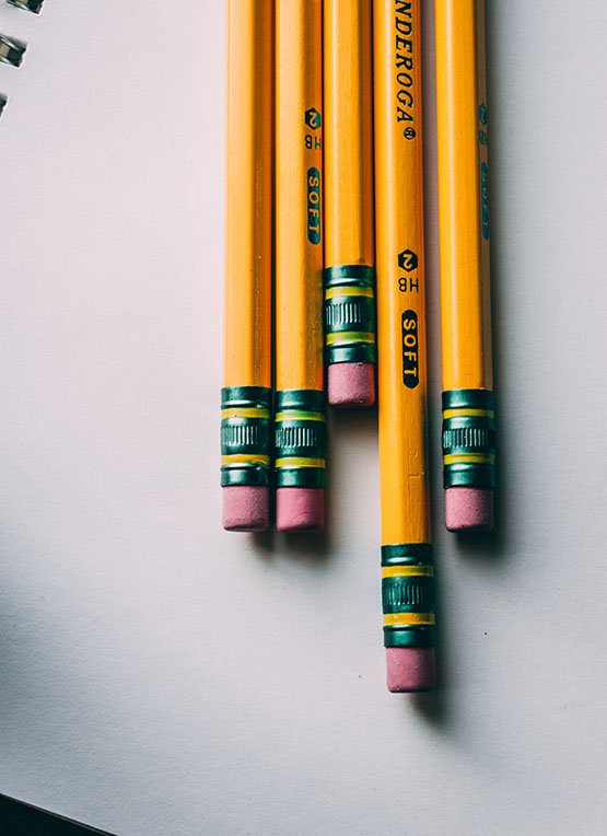 HB pencils used at school
